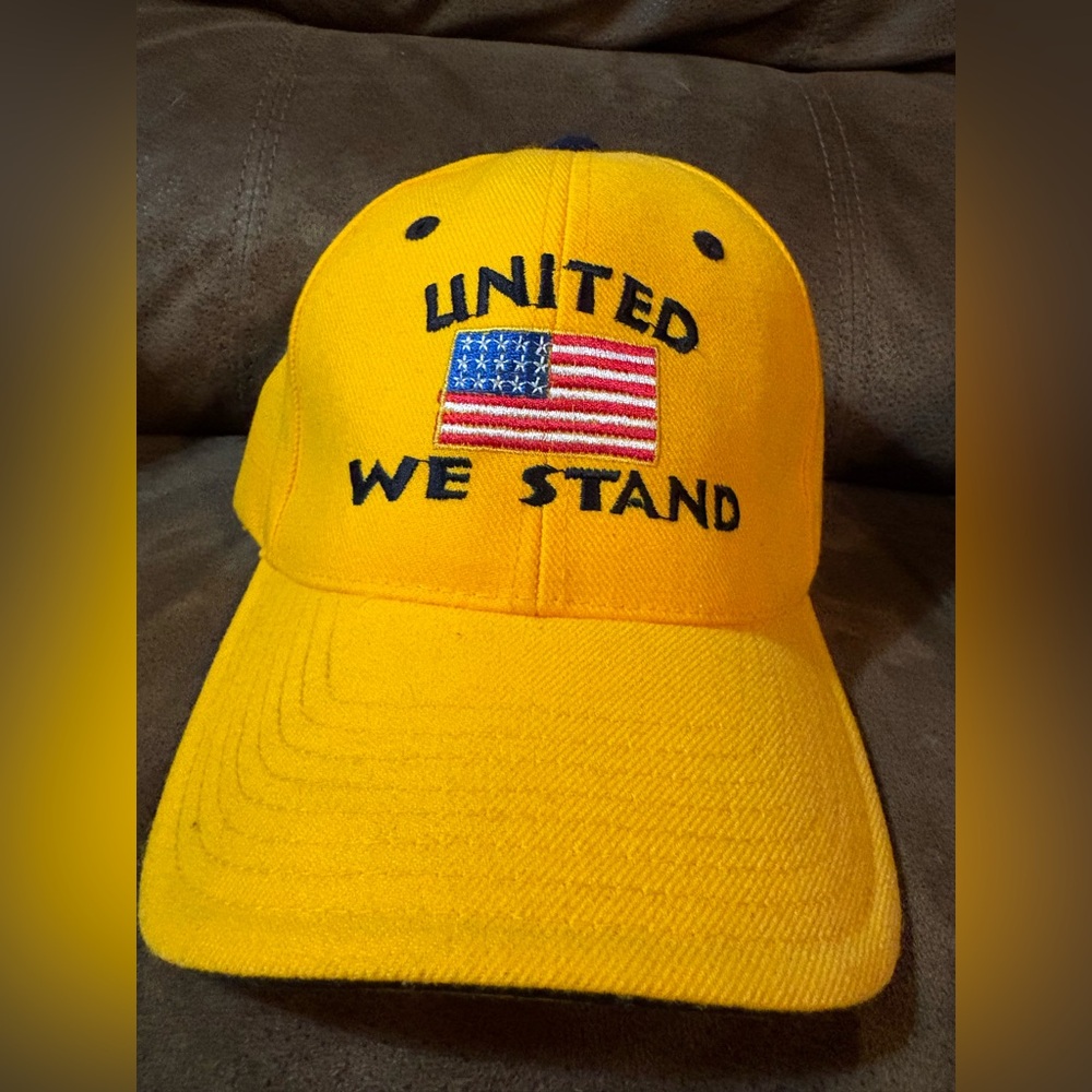 Yellow United We Stand Baseball Cap.